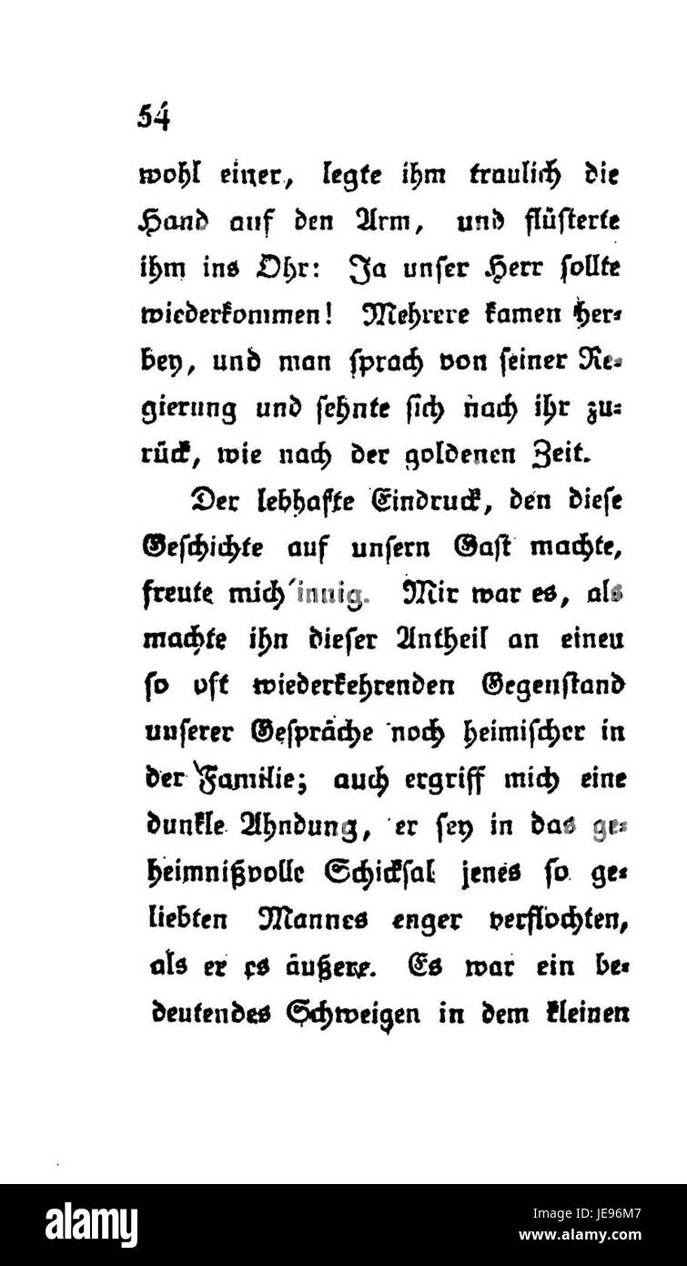 De Agnes von Lilien ist ein literarisches Werk Wolzogens, das sich mit Themen der Romantik und des Adels im mittelalterlichen Deutschland befasst. Diese Seite, Teil des ersten Bandes, beschäftigt sich mit höfischer Liebe und edlen Traditionen. Stockfoto