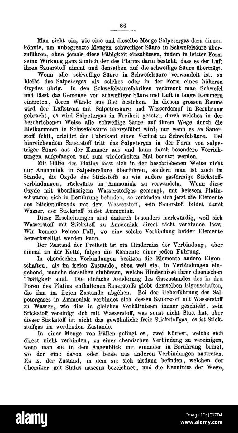 De chemische Briefe ist eine Sammlung von Briefen von Justus von Liebig, die seine chemischen Experimente, Theorien und Entdeckungen im 19. Jahrhundert beschreiben. Stockfoto