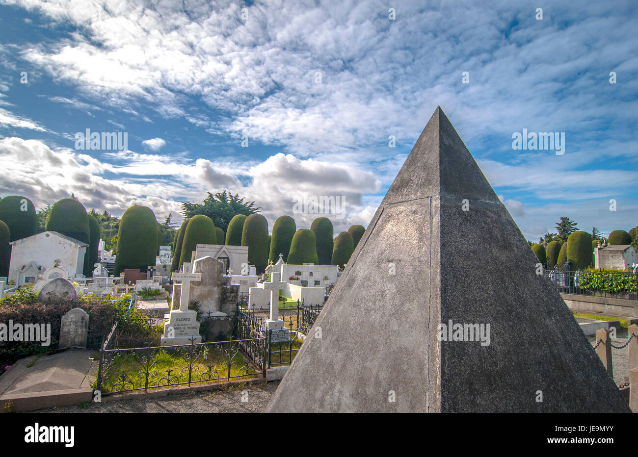 Cementerio de Punta Arenas / Friedhof Stockfoto