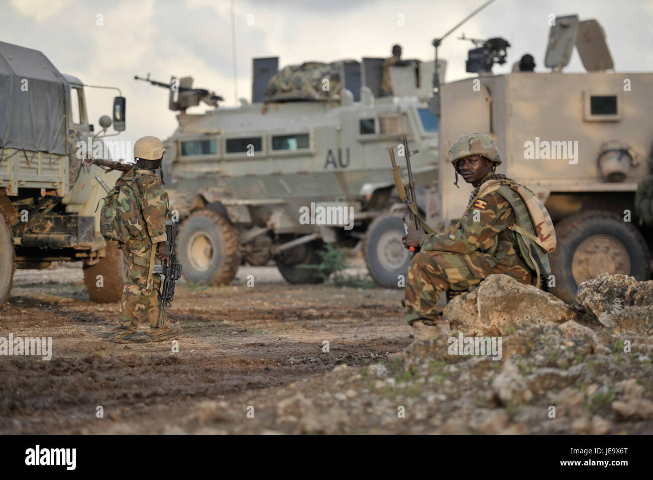 Dieses am 31. August 2014 aufgenommene Foto zeigt eine Szene aus der Region Kurtunwaarey, die die natürliche und soziale Umgebung in der Region zeigt. Stockfoto