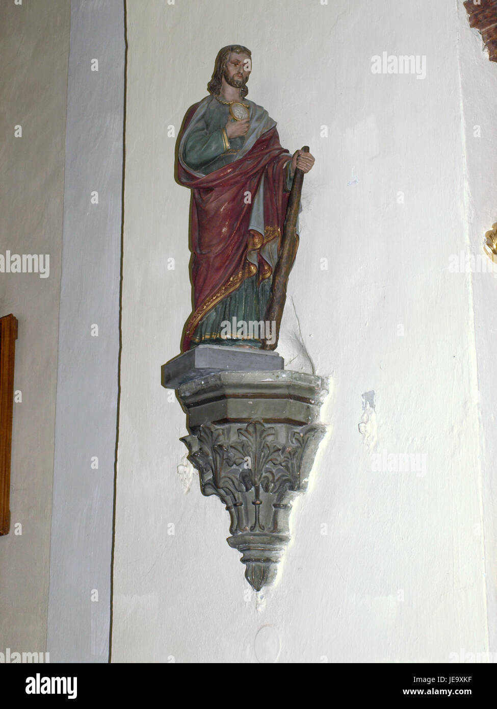 2013.04.24 - Erlauf (Gemeinde) - Pfarrkirche hl. Johann Nepomuk Und dreiteiligem - 06 Stockfoto