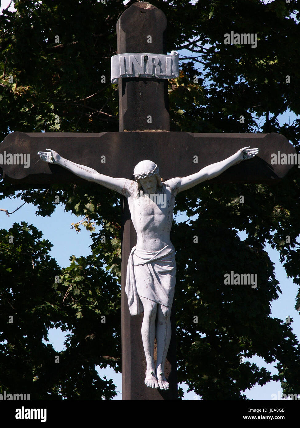 2014-09-24-St-John-Vianney-Cemetery-Calvary-02 Stockfoto