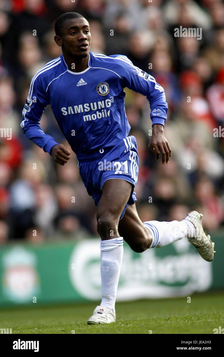 SALOMON KALOU CHELSEA FC ANFIELD LIVERPOOL ENGLAND 20. Januar 2007 Stockfoto