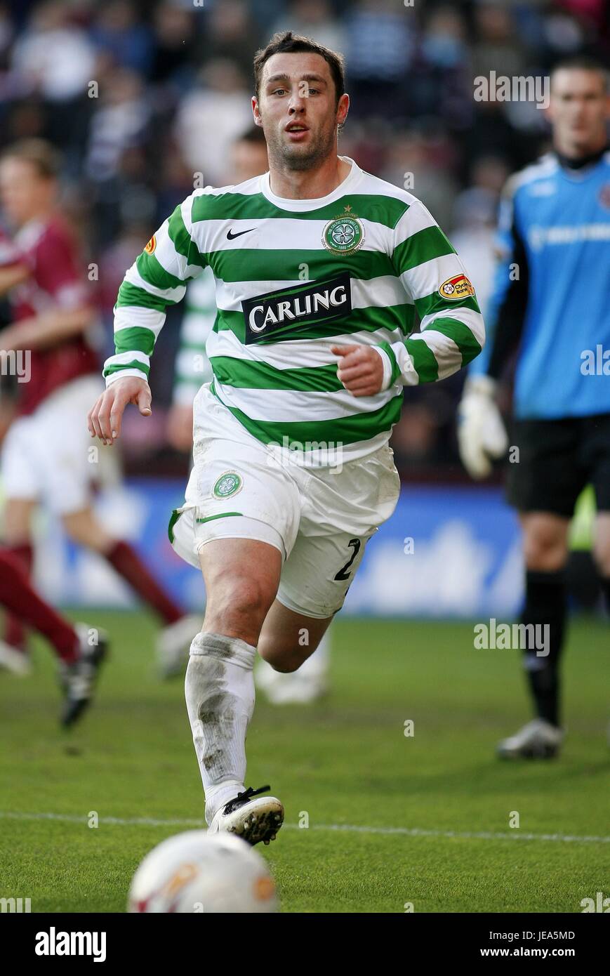 SCOTT MCDONALD GLASGOW CELTIC FC TYNECASTLE STADIUM EDINBURGH Schottland 1. Dezember 2007 Stockfoto