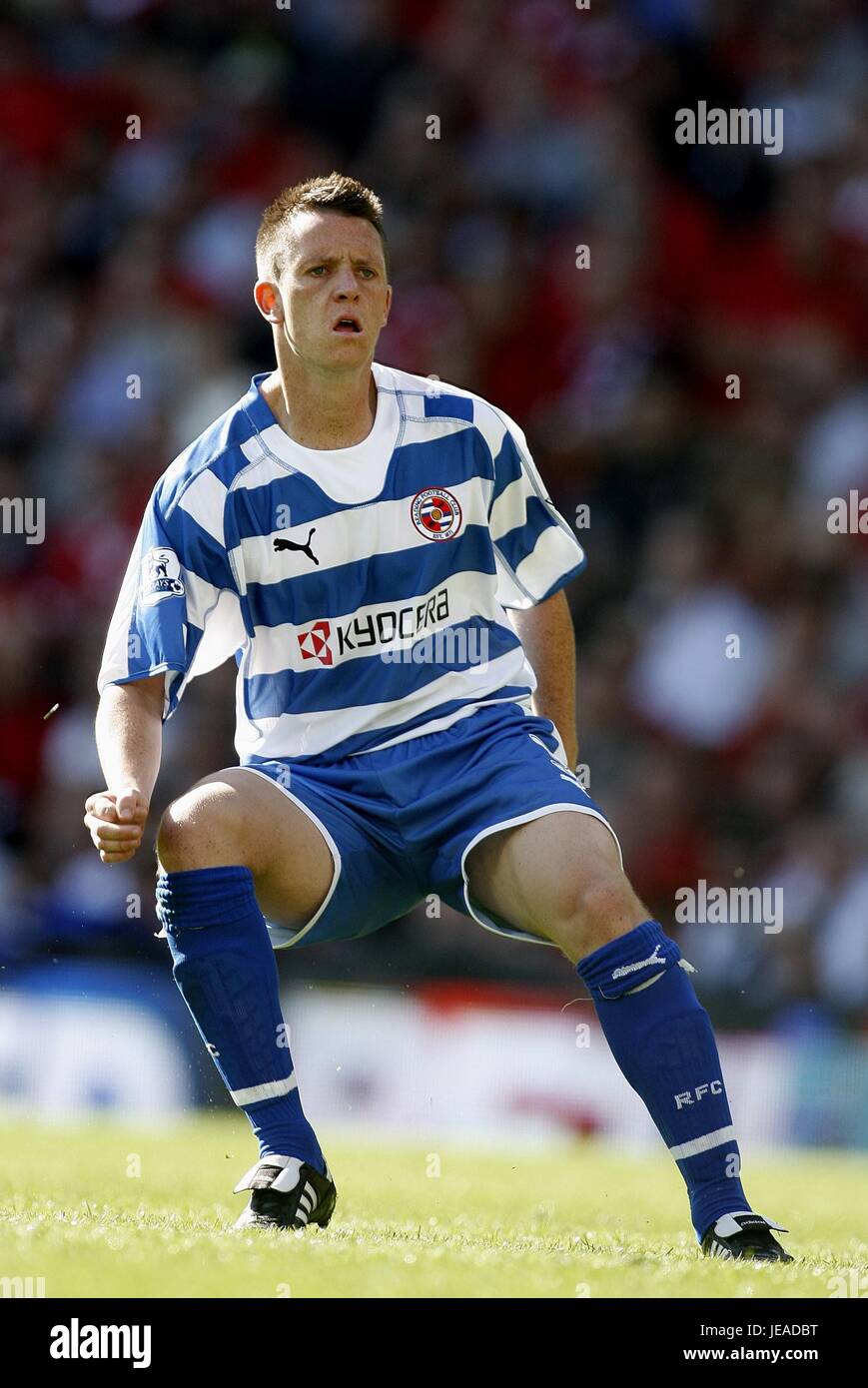 NICKY SHOREY READING FC OLD TRAFFORD MANCHESTER ENGLAND 12. August 2007 Stockfoto