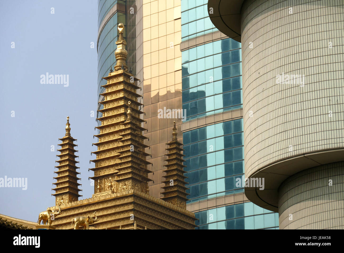 2014.11.17.120823 Jing Tempel Shanghai Stockfoto