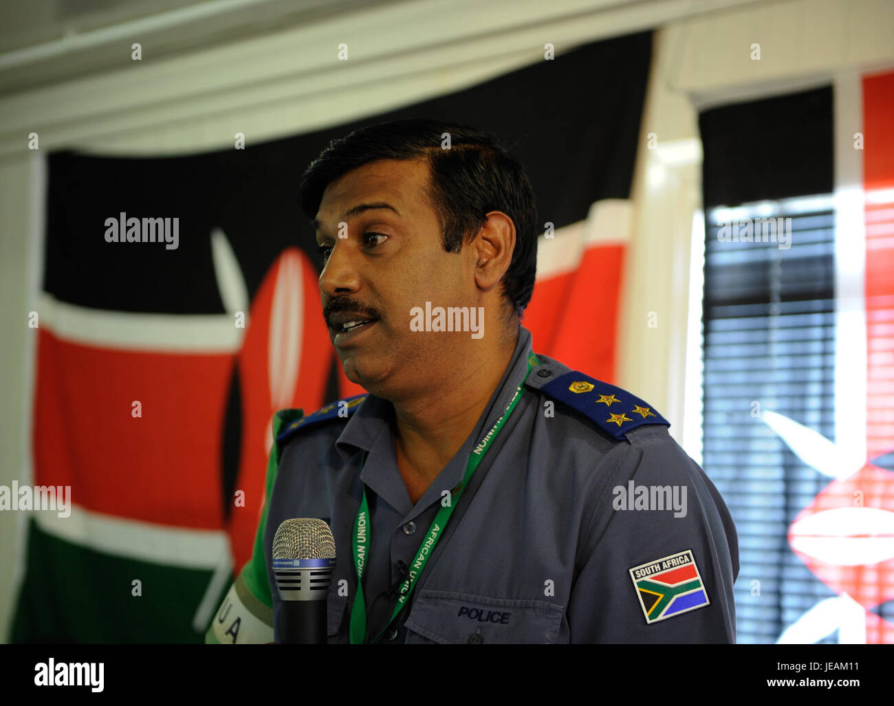 Die Kenyan Medal Award Zeremonie am 12. Dezember 2014 ehrte Einzelpersonen für ihren Beitrag zur Gesellschaft. Das Bild zeigt die feierliche Verleihung und Auszeichnung in Kenia. Stockfoto