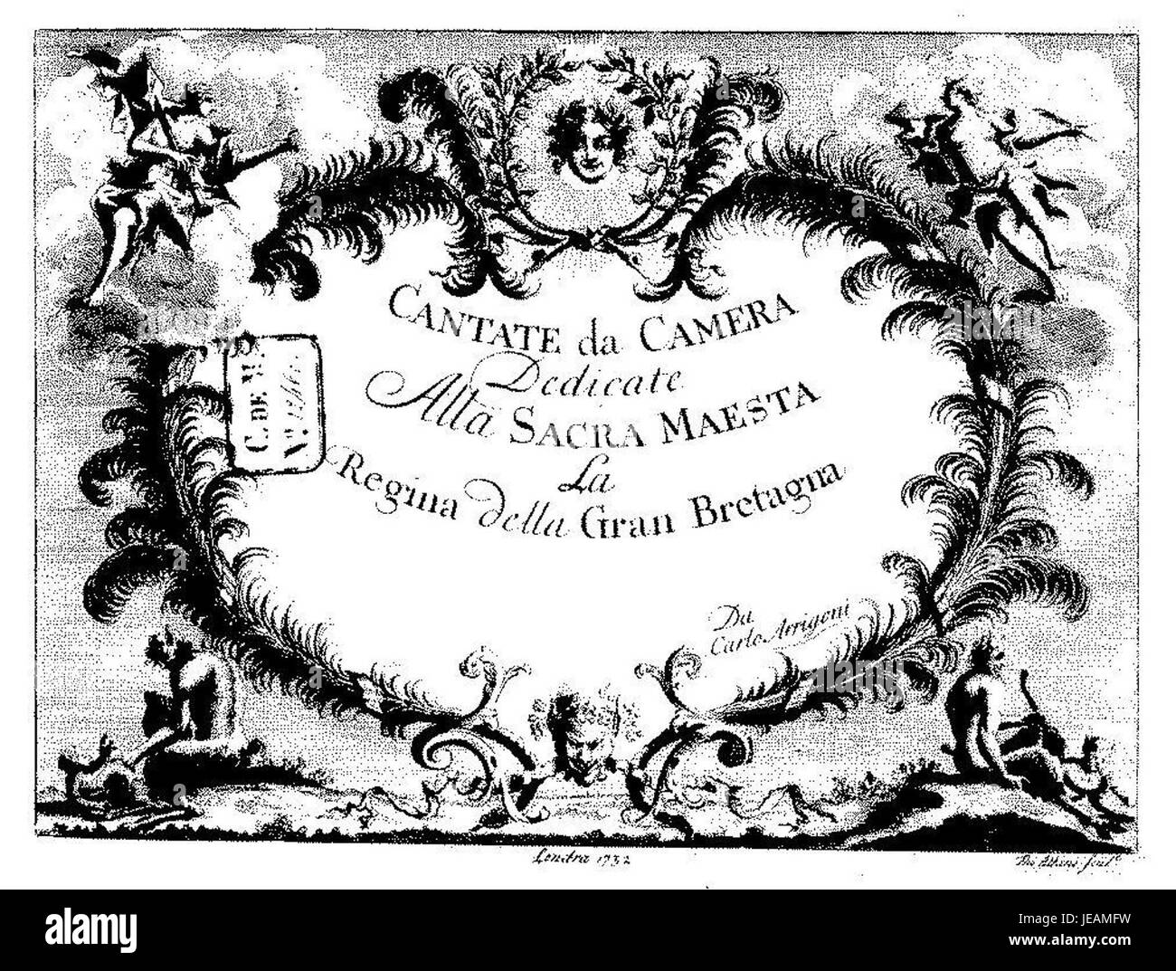 Arrigoni 1732 bezieht sich auf ein historisches Objekt oder Kunstwerk, das im Jahr 1732 von einem Künstler oder Handwerker namens Arrigoni produziert wurde. Der spezifische Kontext dieses Elements erfordert weitere Details zur vollständigen Identifizierung. Stockfoto