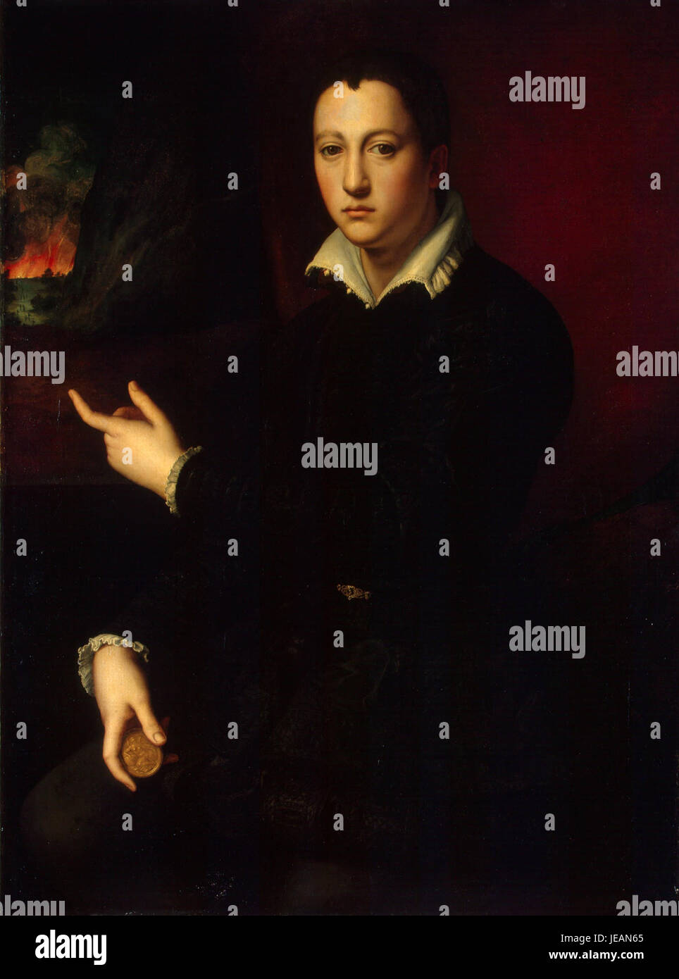 Angelo Bronzino - Ritratto di Cosimo ich de Medici (Museo dell'Ermitage) Stockfoto