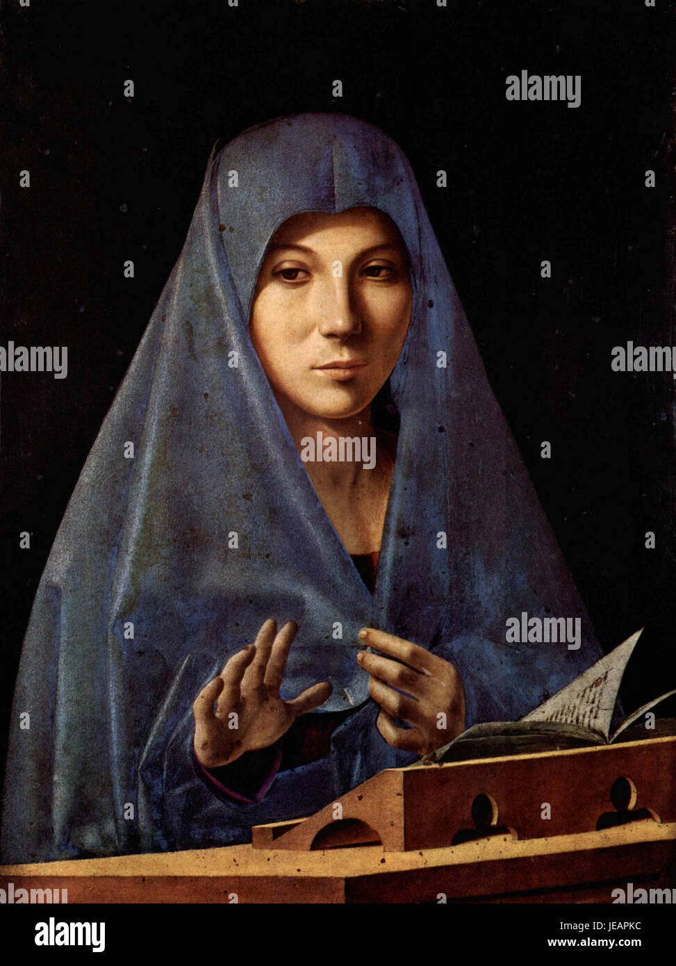 Antonello da Messina - Jungfrau Annunciate - Galleria Regionale della Sicilia, Palermo Stockfoto