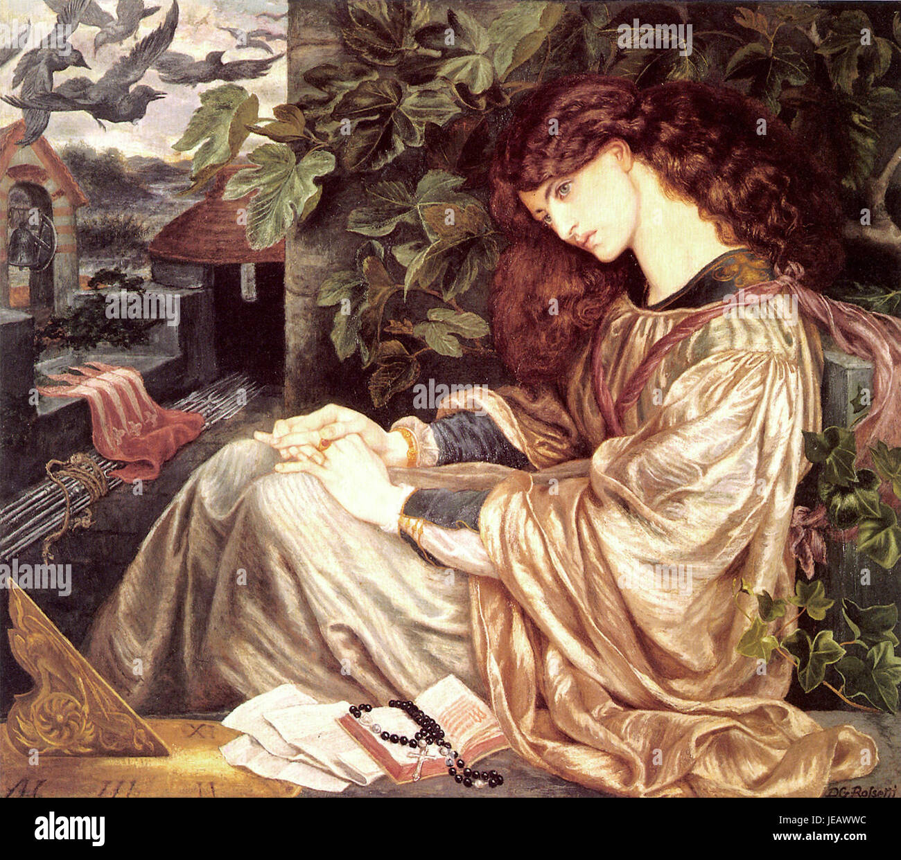 Dante Gabriel Rossetti - La Pia de Tolomei 03 Stockfoto