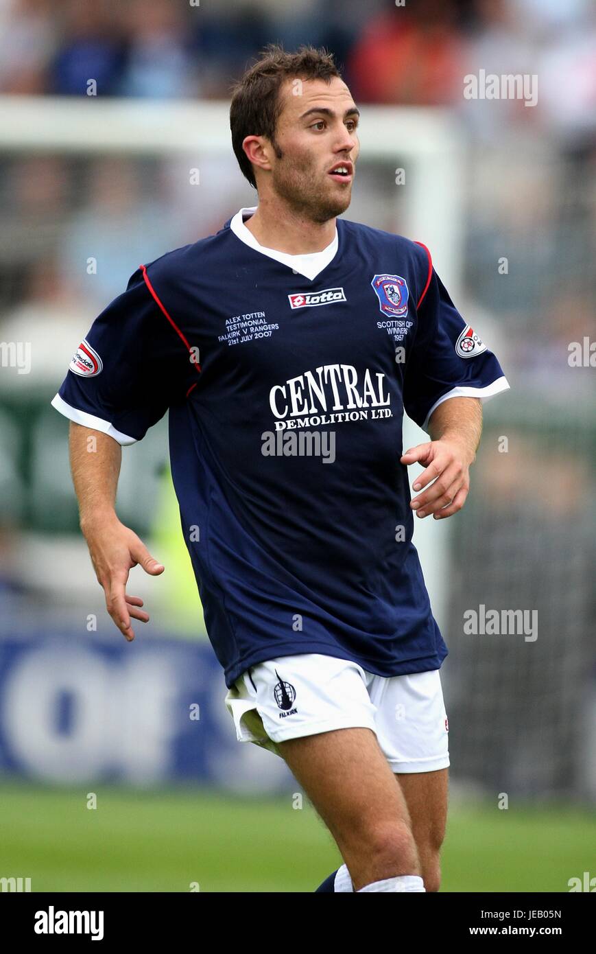 ARNAU RIERA FALKIRK FC FALKIRK STADIUM FALKIRK Schottland 21. Juli 2007 Stockfoto