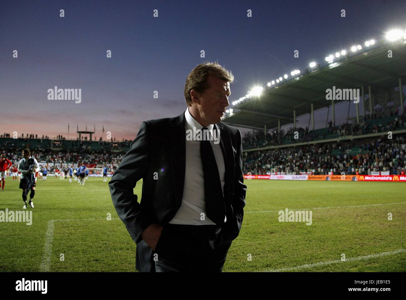 MCCLAREN nach dem 3: 0 Sieg Estland V ENGLAND A.LE COQ ARENA TALLINN Estland 6. Juni 2007 Stockfoto