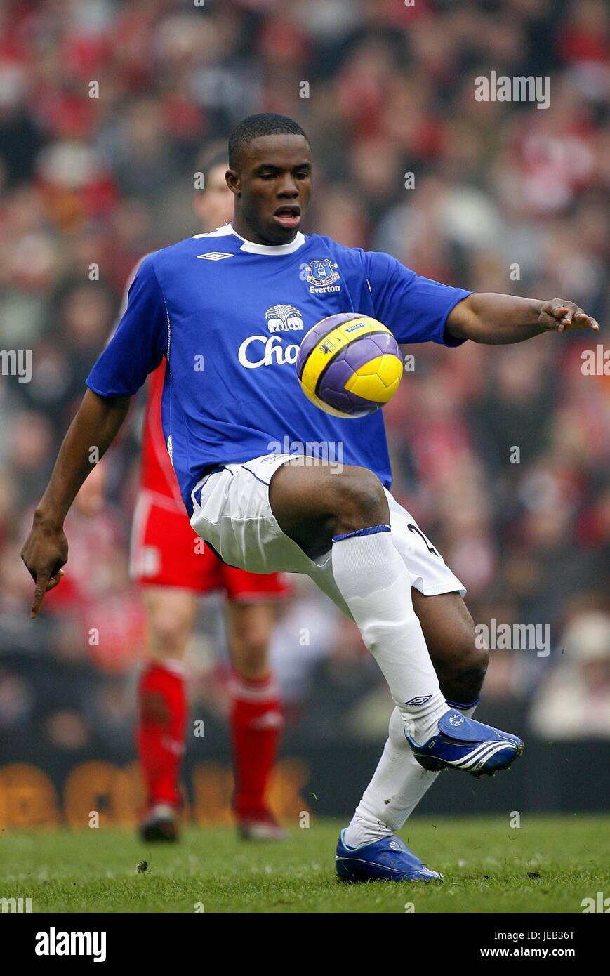 JOSEPH YOBO EVERTON FC Anfield Road LIVERPOOL ENGLAND 3. Februar 2007 Stockfoto