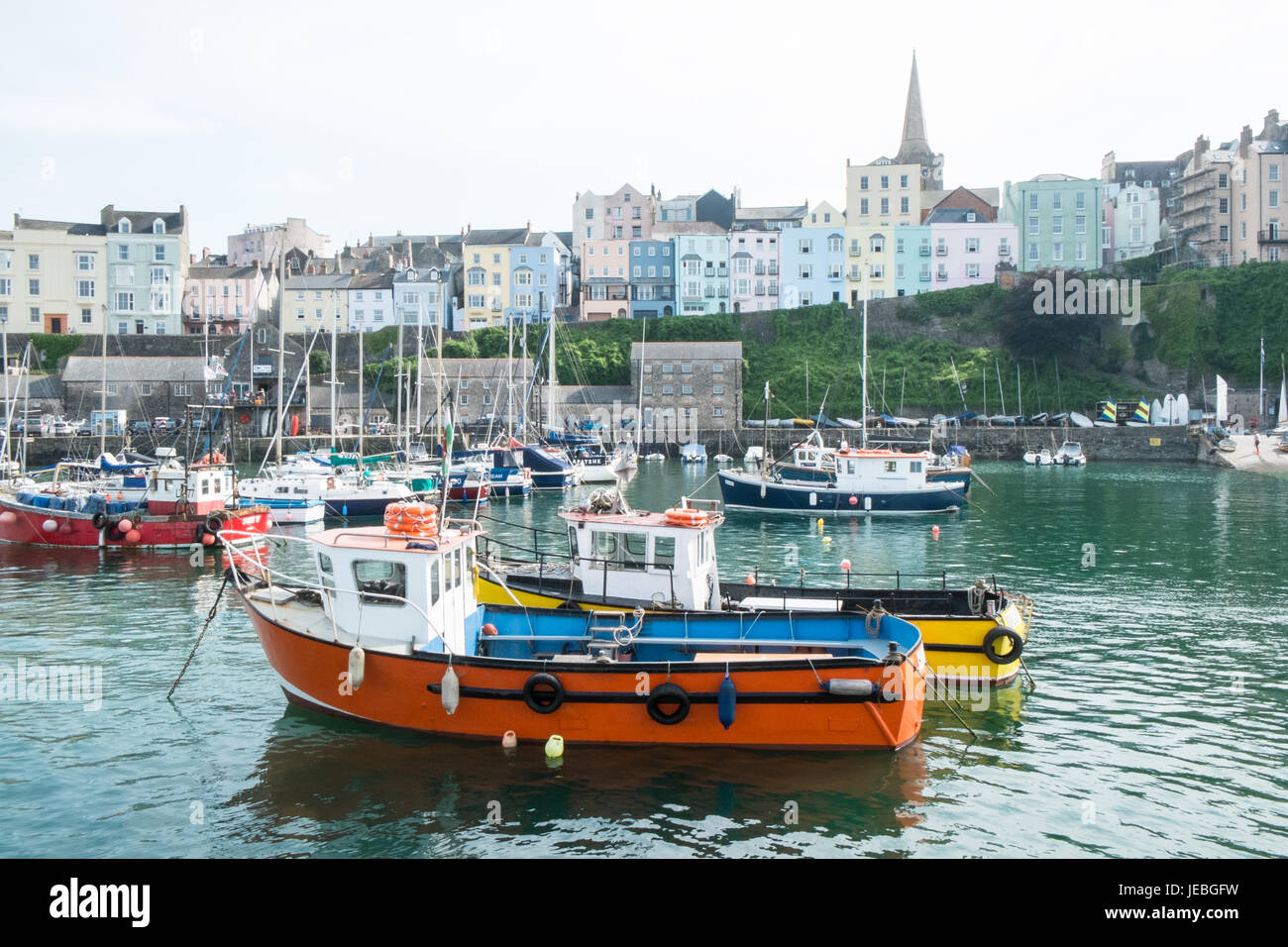 Tenby, Hafen, Tenby Harbour,coast,coastal,town,Pembrokeshire,West,Wales,U.K.,U.K,GB,Europe Stockfoto