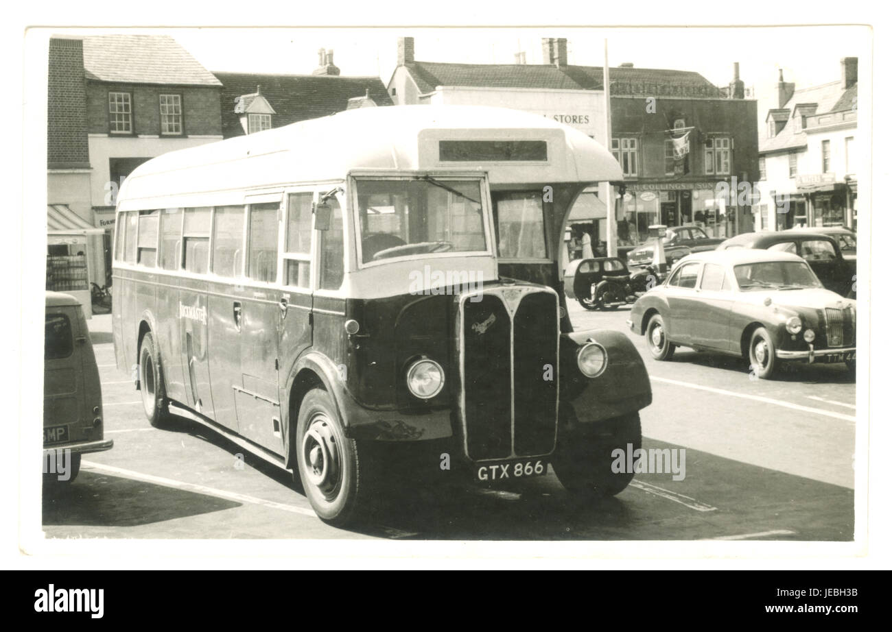 1950er Jahre Foto von AEC-Regal Buckmaster einzelne Doppeldecker-Bus, U.K Stockfoto