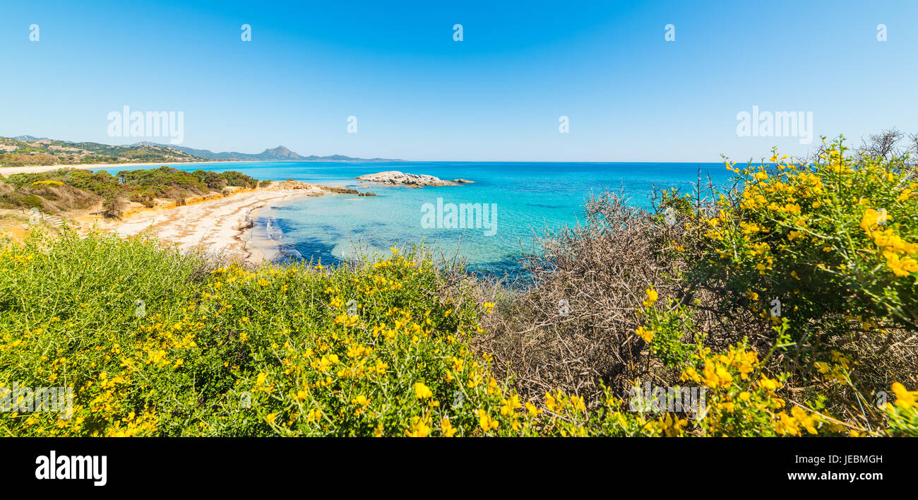 Scoglio di Peppino Strand in Sardinien Stockfoto