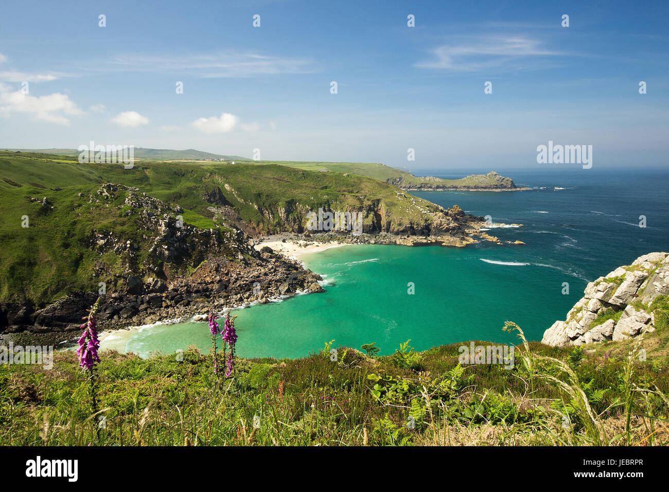 Landschaft in Cornwall, Großbritannien, Landschaft in Cornwall, Grossbritannien Stockfoto