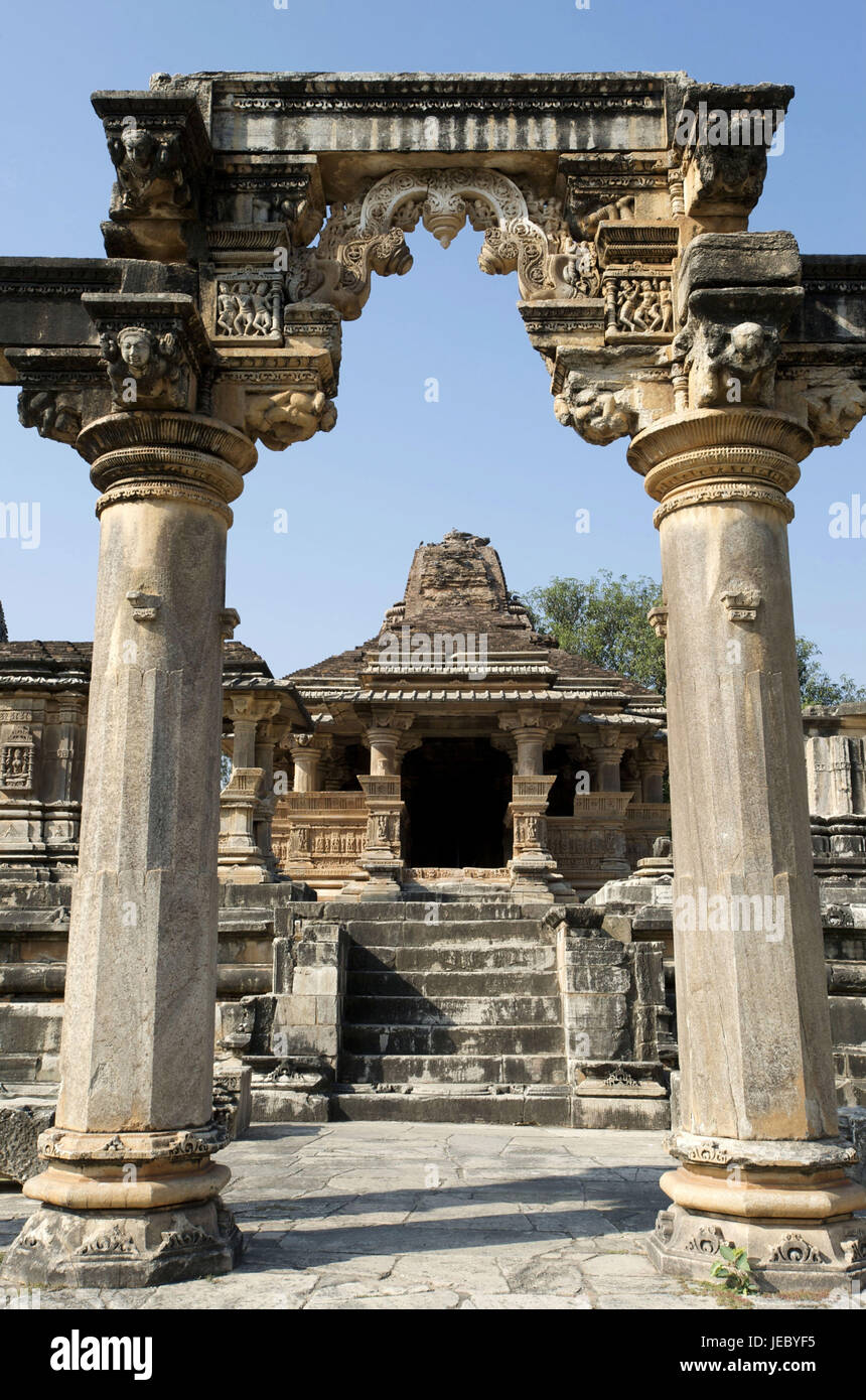 Indien, Rajasthan, Region von Udaipur, Nagda, Sas Bahu Tempel, Stockfoto