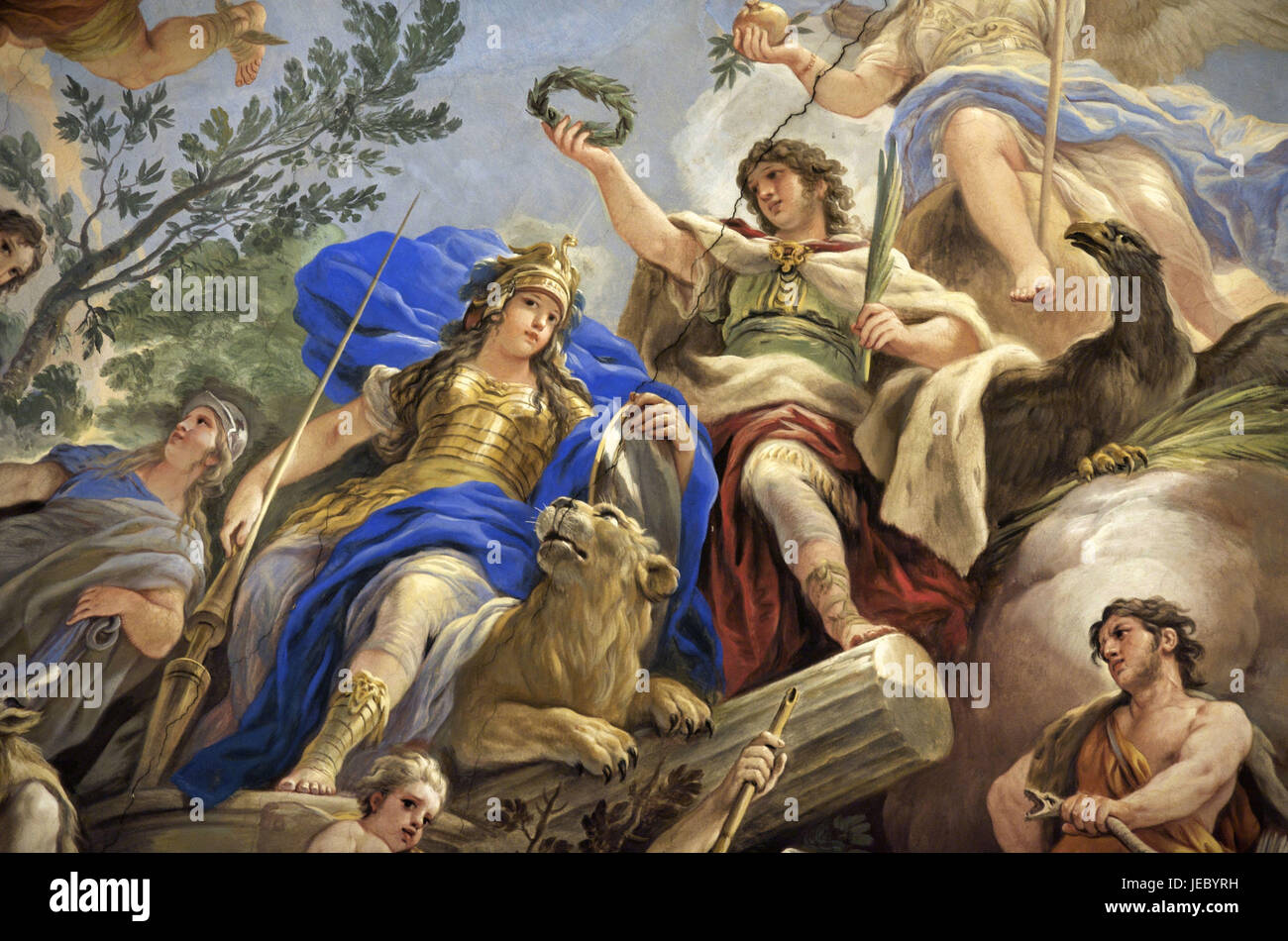 Italien, Toskana, Florenz, Palazzo Medici-Riccardi, GAP unter freiem Himmel, Stockfoto