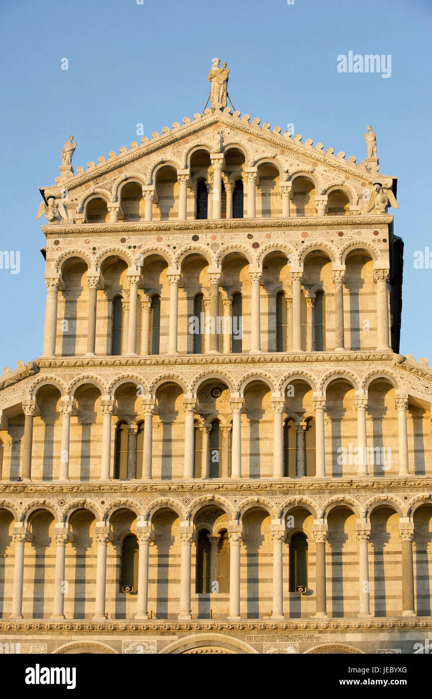 Italien, Toskana, Dom zu Pisa, Fassade, Stockfoto