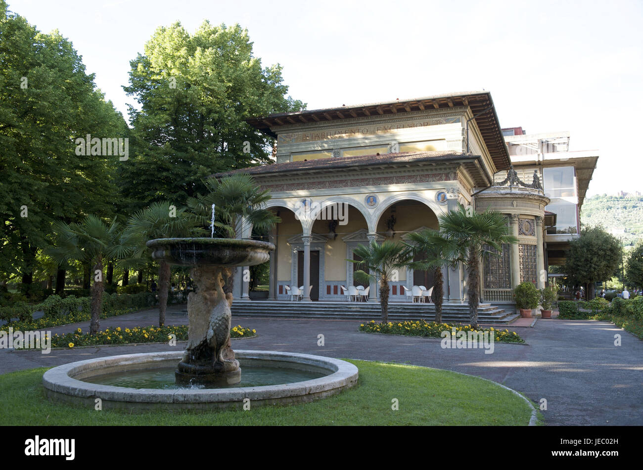 Italien, Toskana, Montecatini Terme, Spa, gut vor der Gesundheit-Resort-Halle, Stockfoto