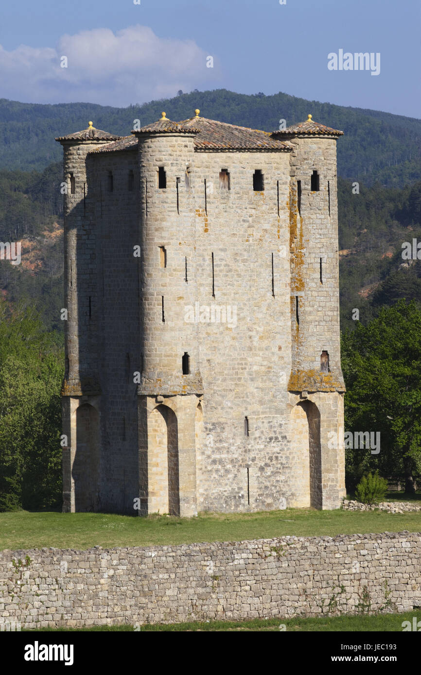 Frankreich, Languedoc-Roussillon, Aude, Schloss d'Arques, Stockfoto