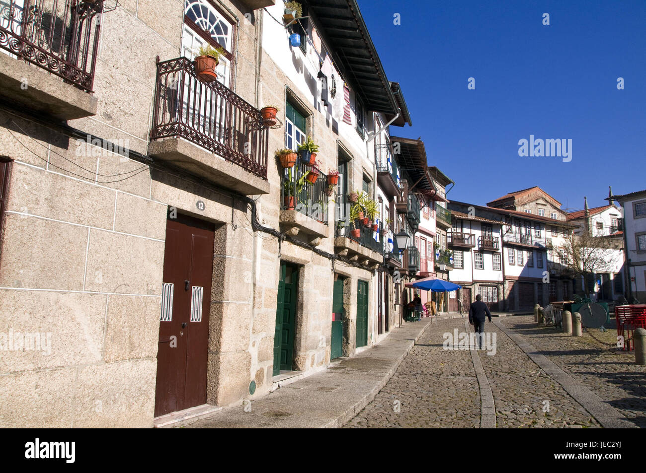 Altstadt, Lane, Geschäfte, Guimaraes, Portugal, Stockfoto