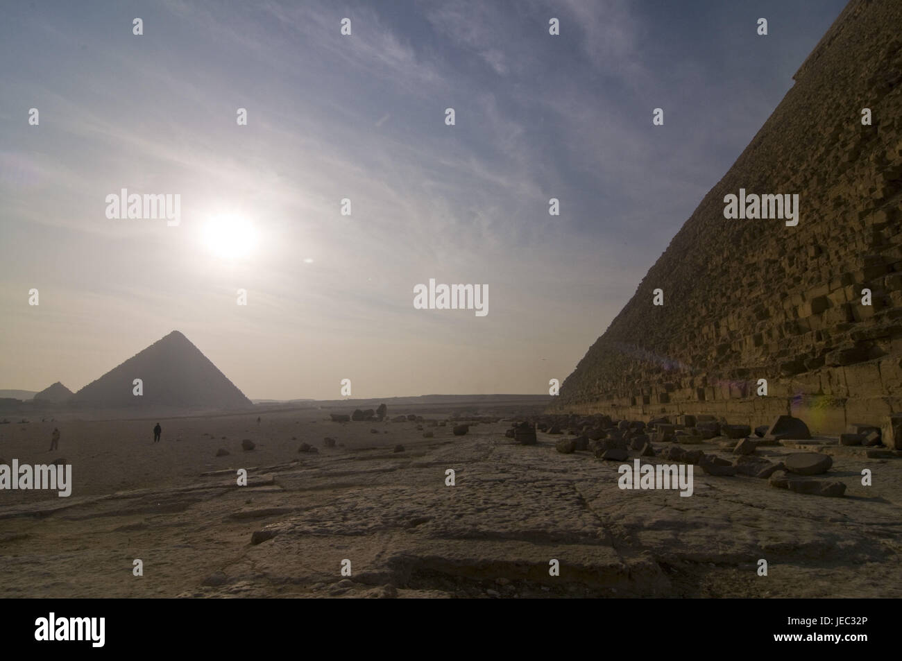 Pyramiden von Gizeh, Ägypten, Afrika, Stockfoto