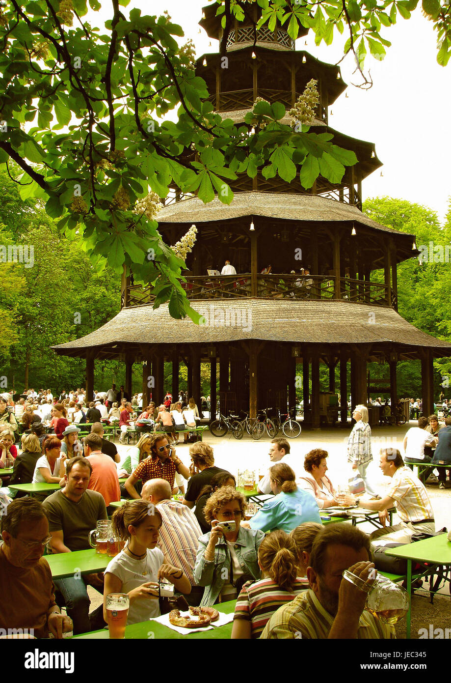 Chinesischer turm im englischen garten Fotos und Bildmaterial in