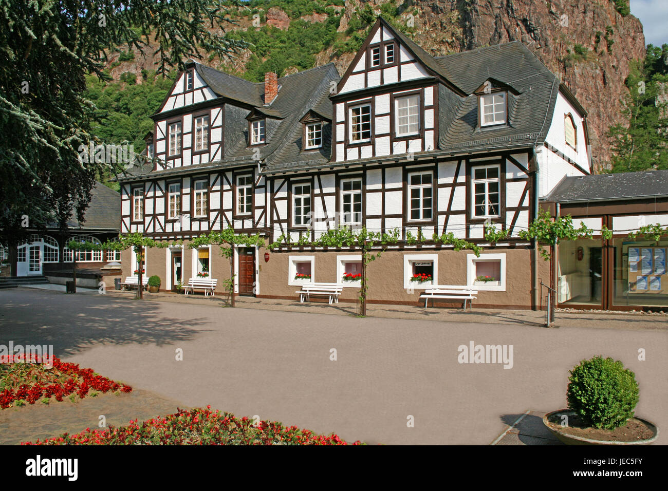 Deutschland Rheinland Pfalz Bad Munster Fachwerkhaus Kurort
