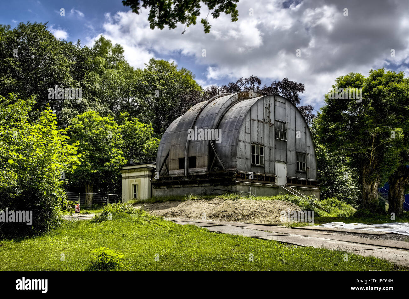 Deutschland, Hamburg, Dorf, Gojenbergsweg, Observatorium, Meridian Instrument, Stockfoto