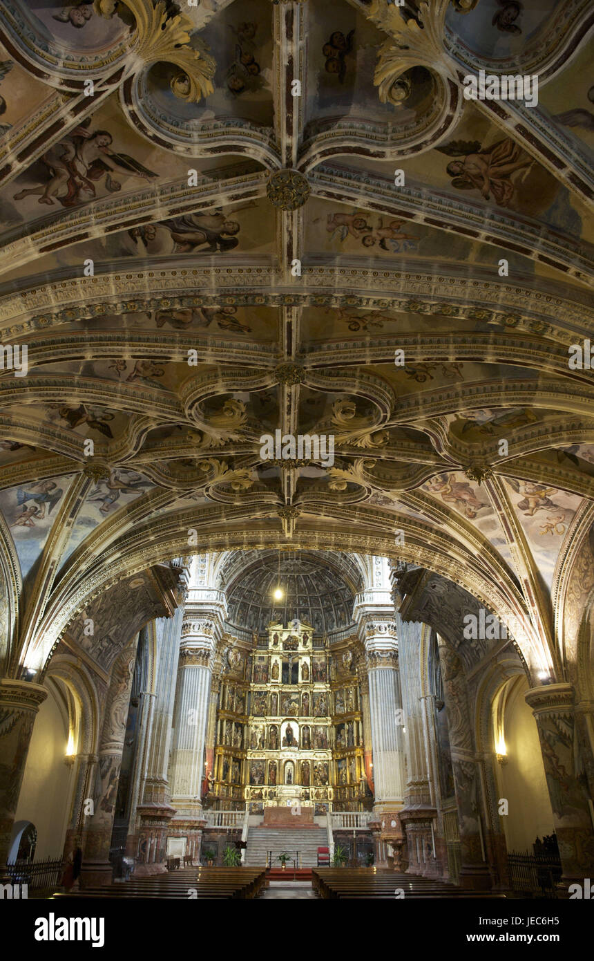 Spanien, Andalusien, Granada, Kreuzgang von San Jeronimo, Kirche, Innenansicht Stockfoto