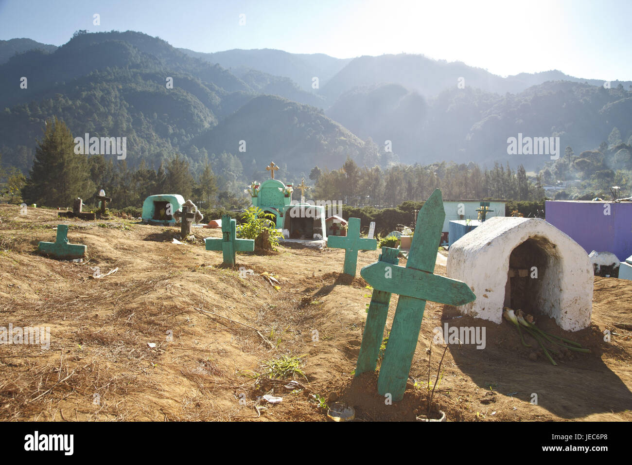 Guatemala, Nebaj, Friedhof, Maya, Stockfoto Guatemala, Nebaj, Friedhof, Maya, Stockfoto
