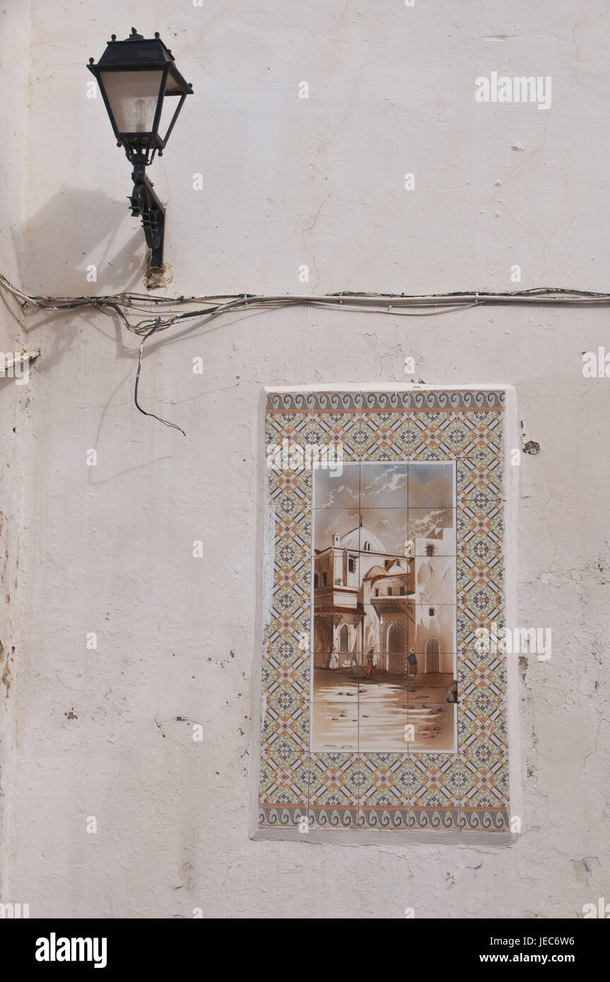 Bilder von der historischen Altstadt am Eingang zum UNESCO-Weltkulturerbe der Kasbah, alte Stadt von Algier, Hauptstadt von Algerien, Afrika, Stockfoto