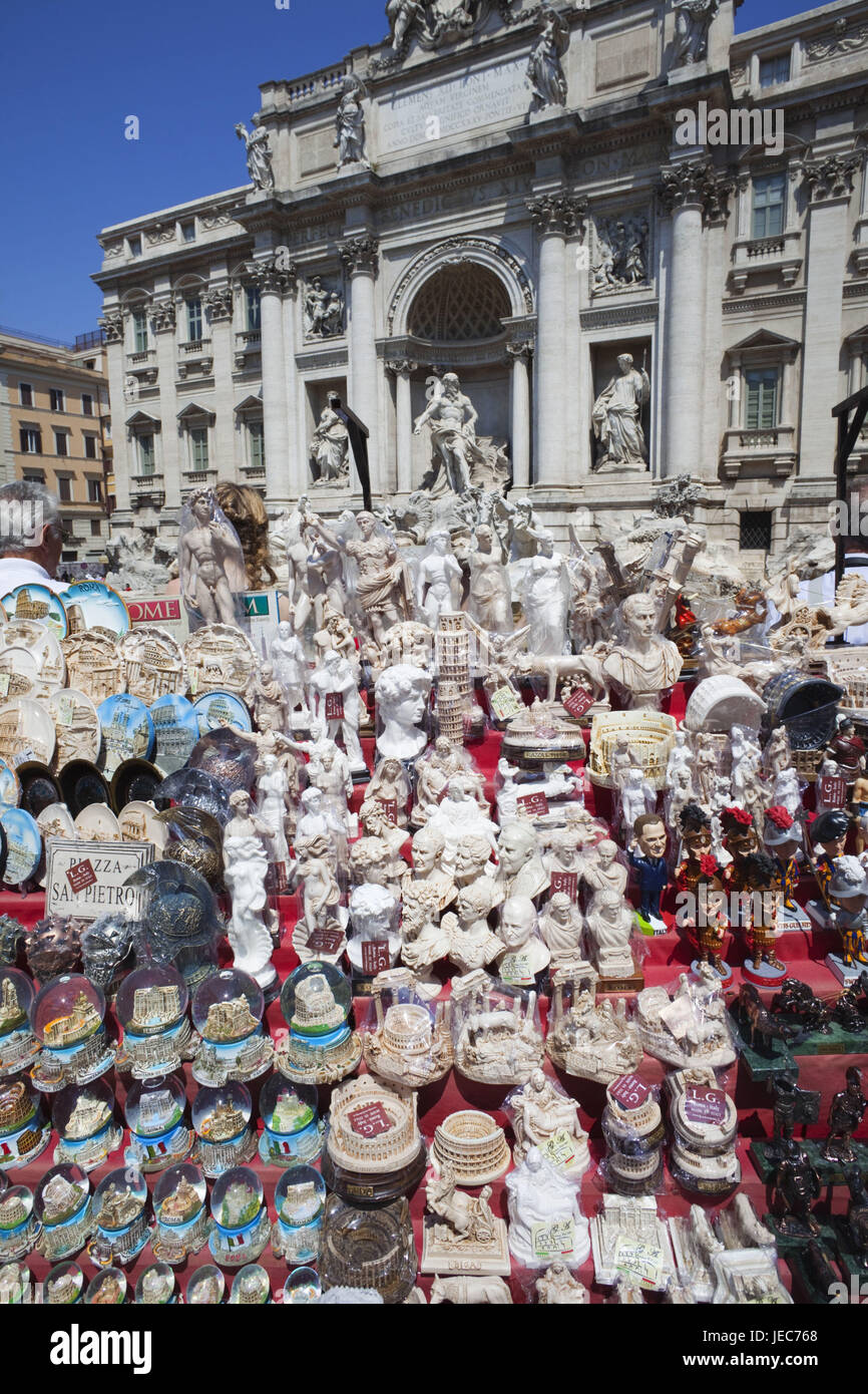 Italien, Rom, Souvenir Zustand vor dem Trevi-Brunnen, Stockfoto