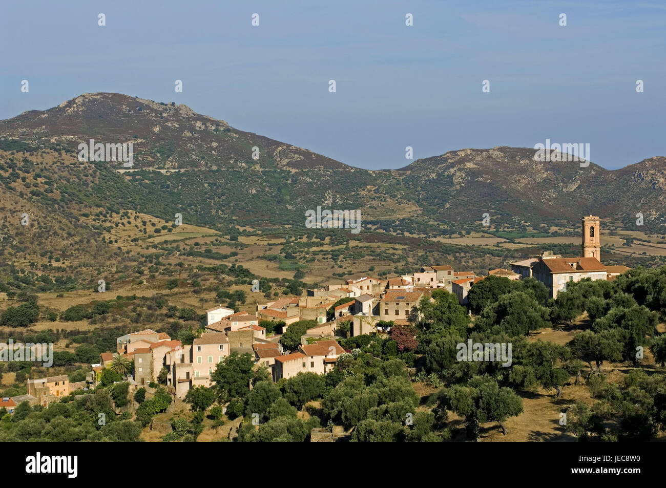 Frankreich, Korsika, Balagne, Aregno, lokale Ansicht, Stockfoto