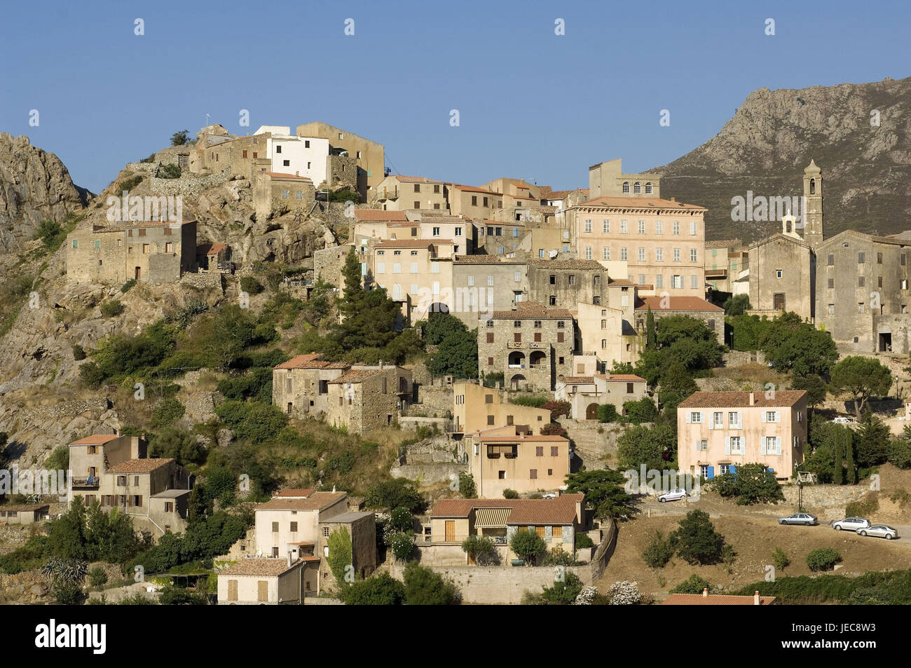 Frankreich, Korsika, Balagne, Speloncato, lokale Ansicht, Stockfoto