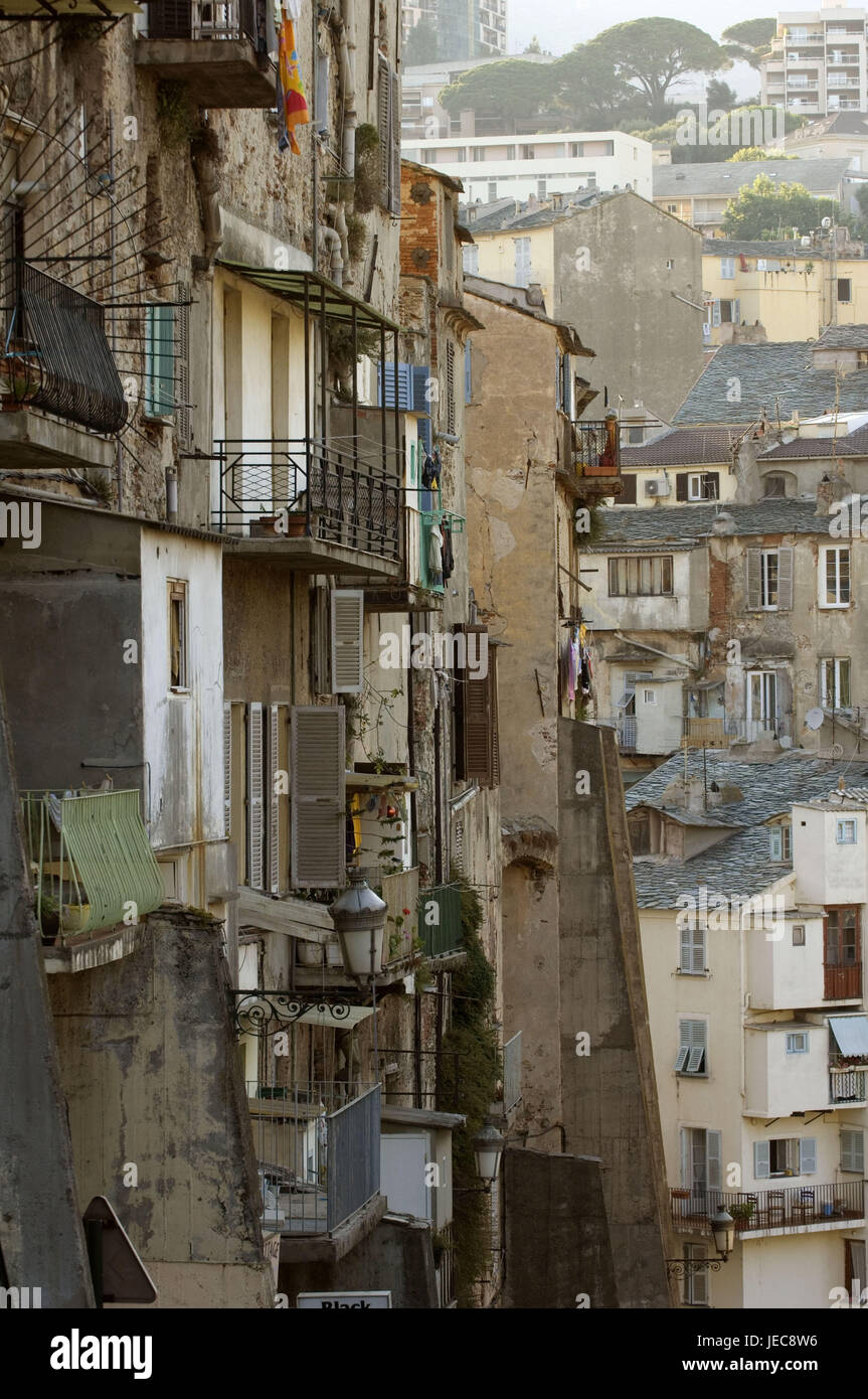 Frankreich, Korsika, Bastia, Altstadt, Terra-Nova, Haus Fassaden, Stockfoto