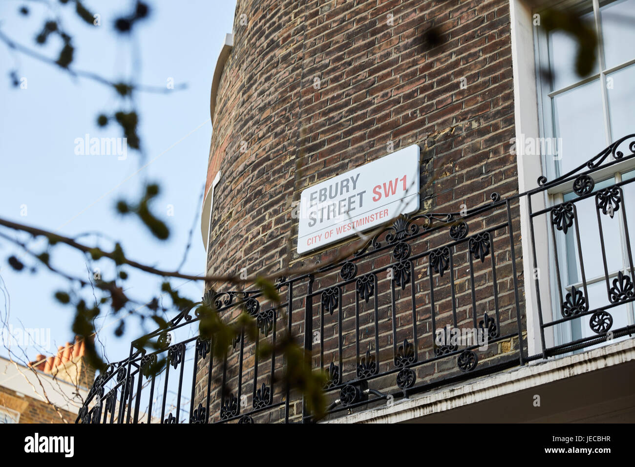 Die Ebury Street, London, UK Stockfoto