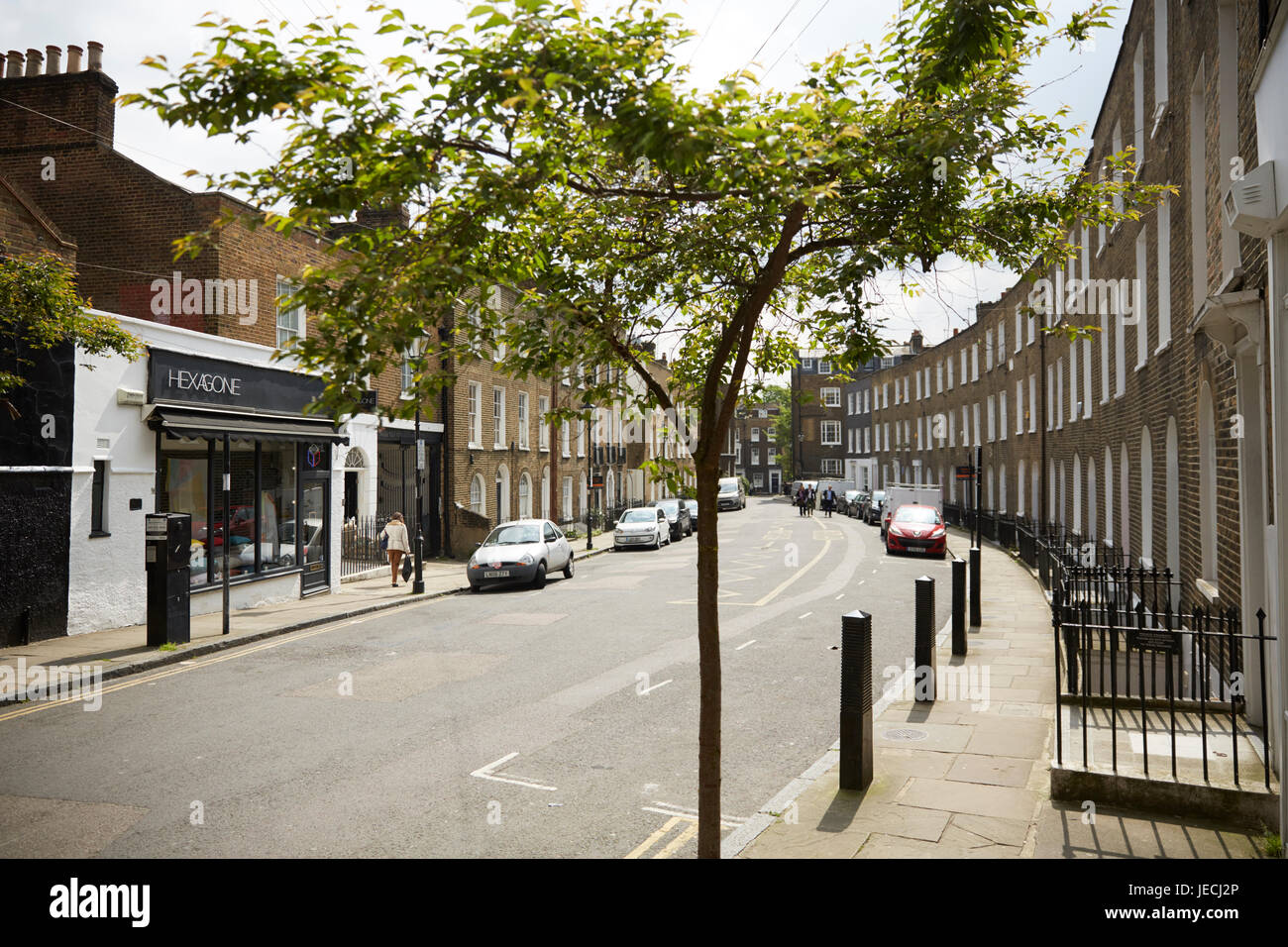 Charlton Street, London, UK Stockfoto