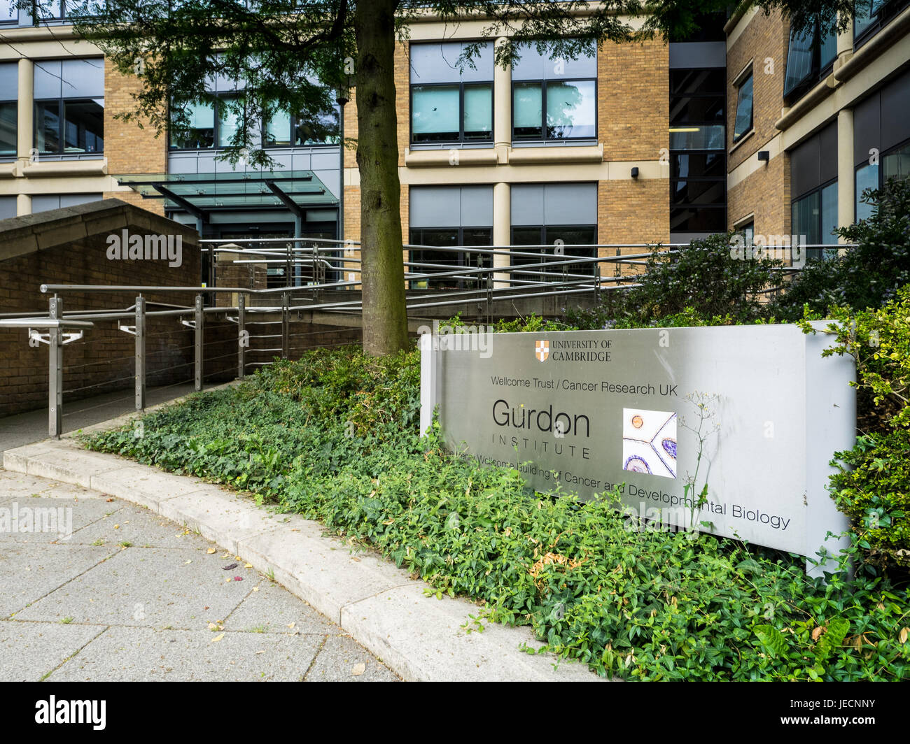 Die Wellcome / Cancer Research UK Gurdon Institute ist eine Forschungseinrichtung an der Universität Cambridge. Benannt nach Nobel Laureatus Sir John Gurdon. Stockfoto