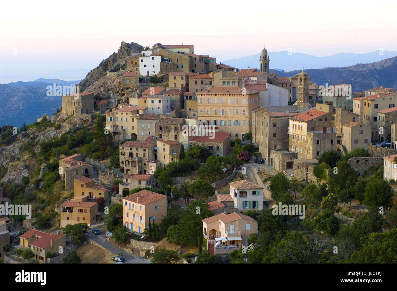 Frankreich, Korsika, Balagne, Speloncato, lokale Ansicht, Stockfoto