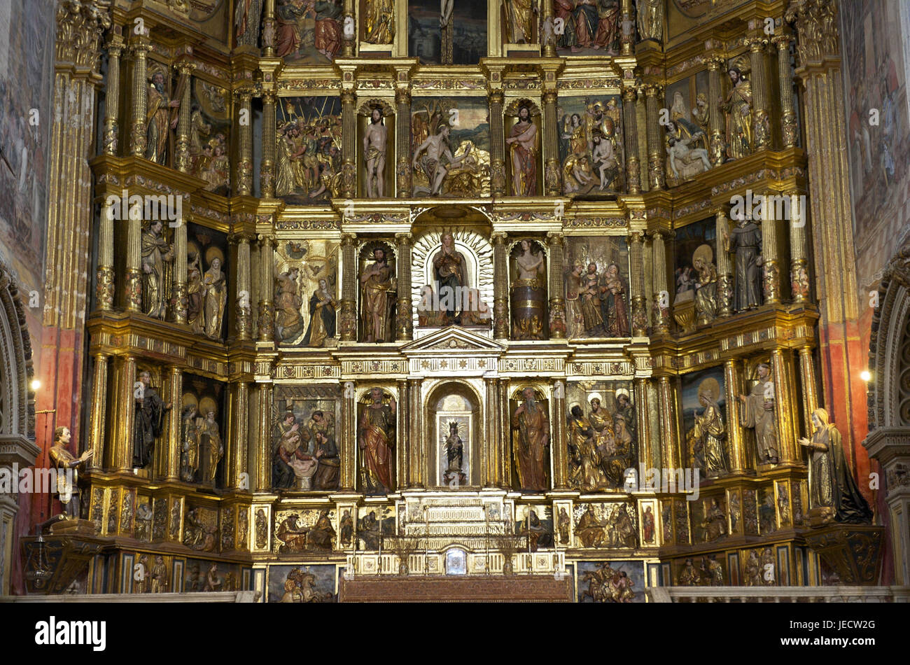 Spanien, Andalusien, Granada, Kreuzgang von San Jeronimo, Kirche, Retabel, Stockfoto