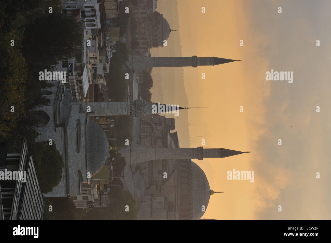 Türkei, Istanbul, Stadtteil Sultanahmet, Hagia Sophia, Basilika, Dämmerung, Stockfoto