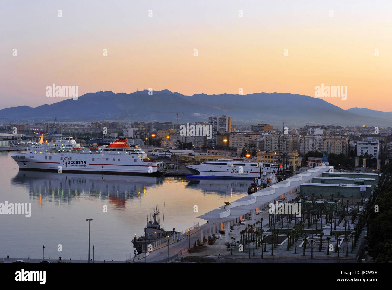 Spanien, Blick auf den Hafen, Stockfoto