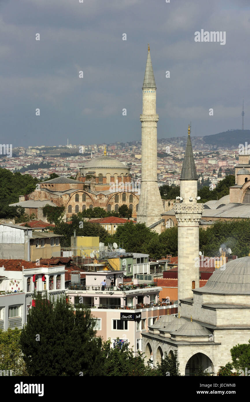 Türkei, Istanbul, Stadtteil Sultanahmet, Hagia Sophia, Basilika, Stockfoto