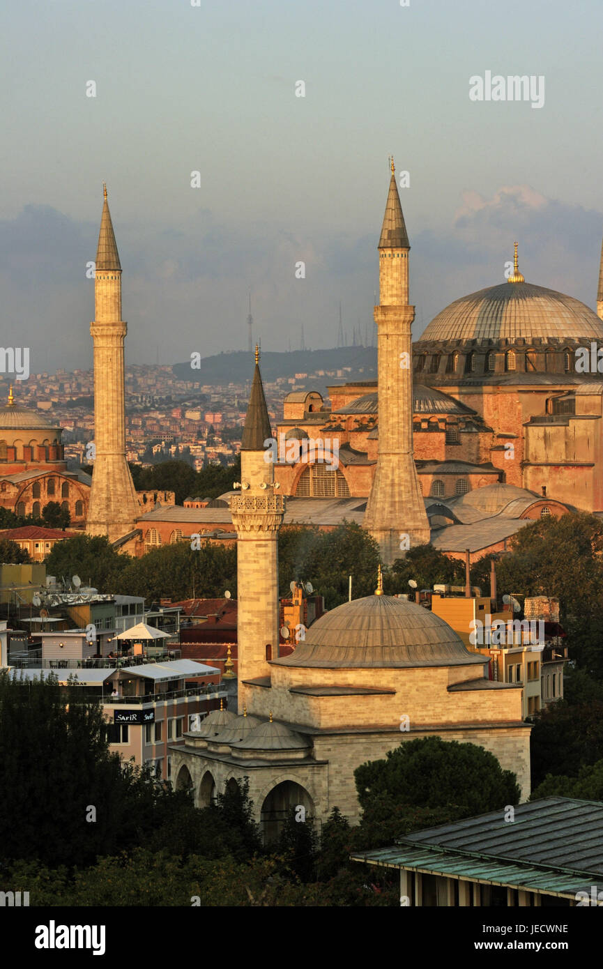 Türkei, Istanbul, Stadtteil Sultanahmet, Hagia Sophia, Basilika, Stockfoto