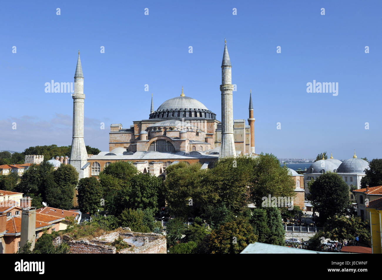 Türkei, Istanbul, Stadtteil Sultanahmet, Hagia Sophia, Basilika, Stockfoto