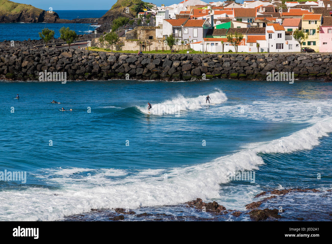 Küste Sao Rogue auf der Insel Sao Miguel, Azoren Archipel im Atlantik, die zu Portugal gehören Stockfoto